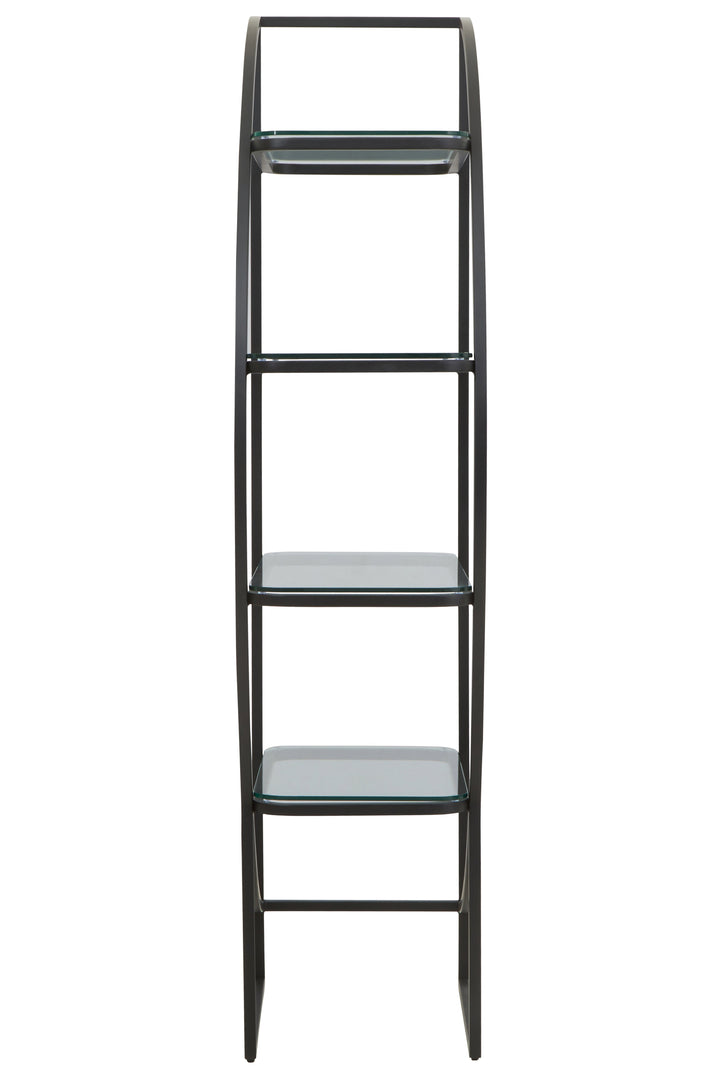 Vogue Black Half-Moon Shelf Unit