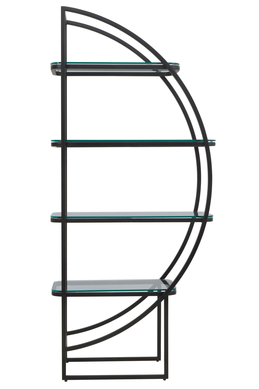 Vogue Black Half-Moon Shelf Unit