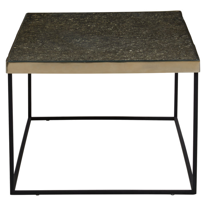 Akola Coffee Table with Gold Finish Frame