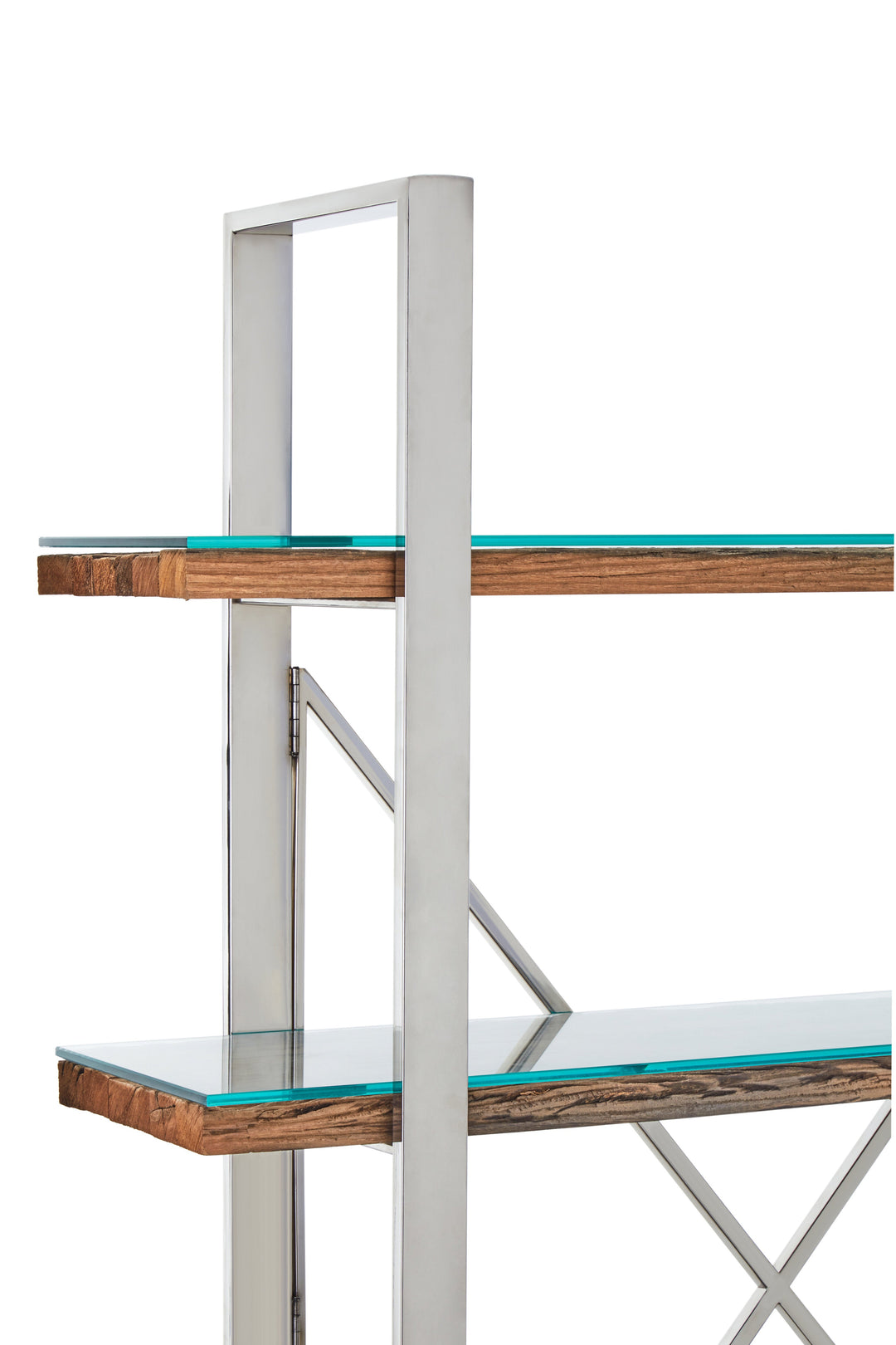 Kerala Natural Wood 4-Tier Shelf Unit