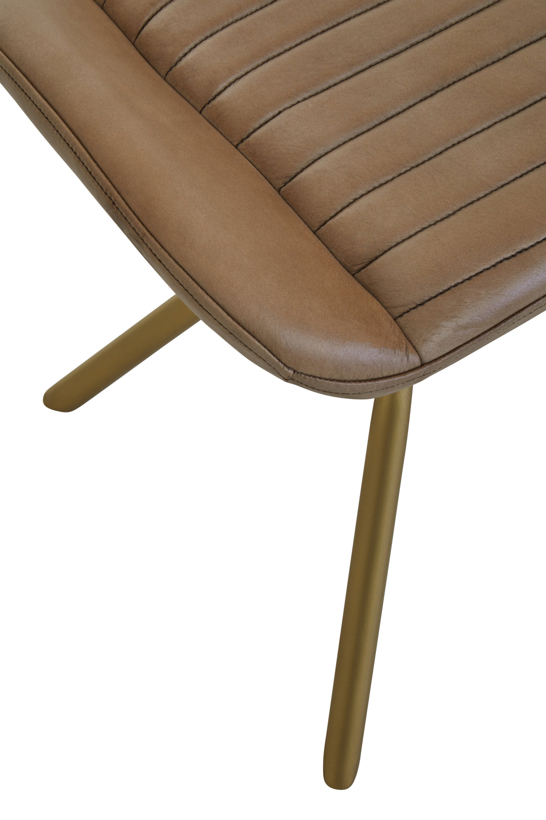 Buffalo Grey Leather Footstool