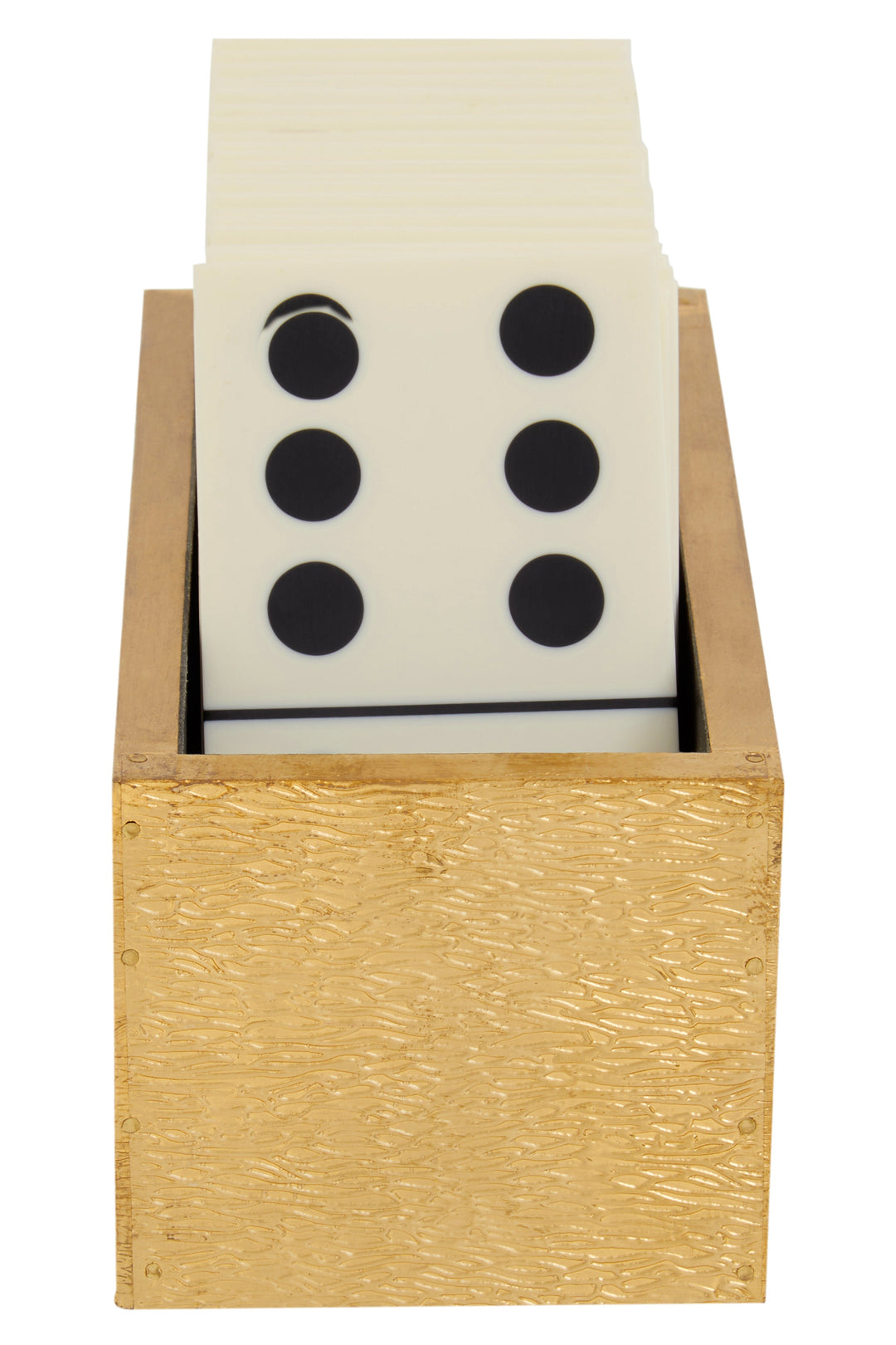 Churchill White & Gold Dominoes with White Tiles