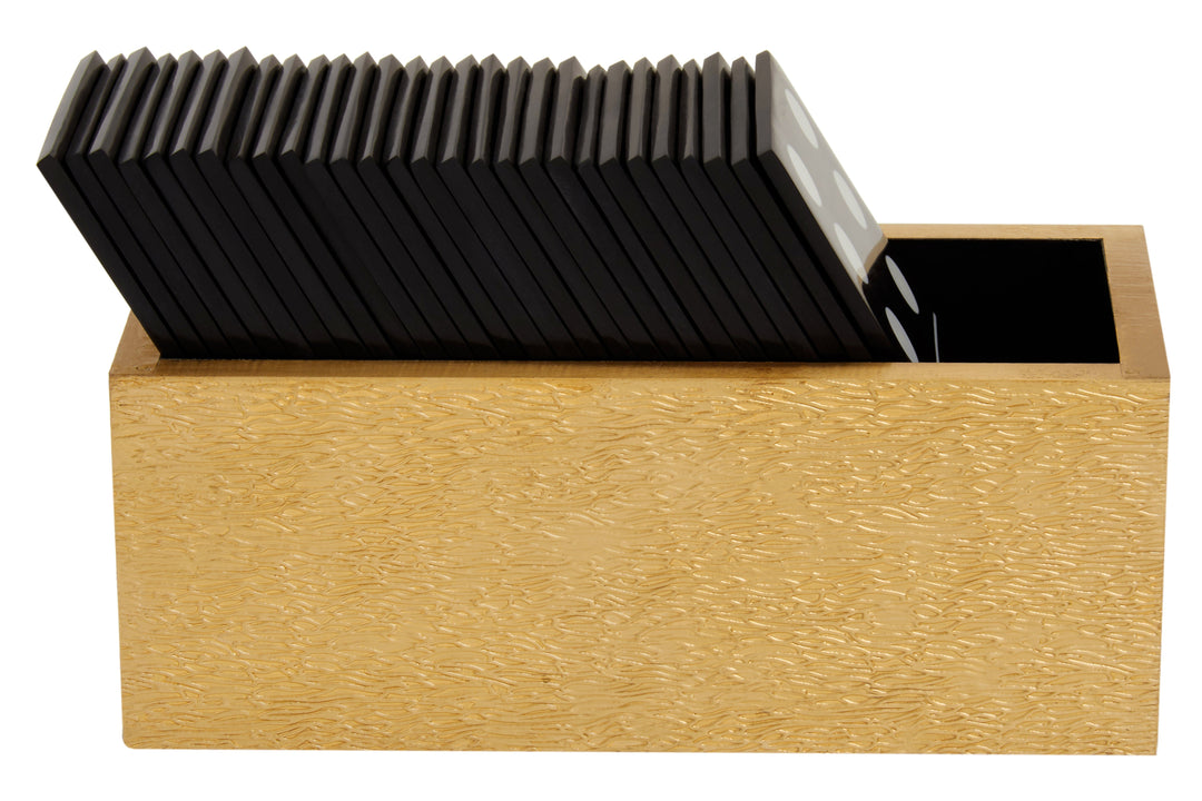 Churchill Gold Dominoes Luxury Game Set