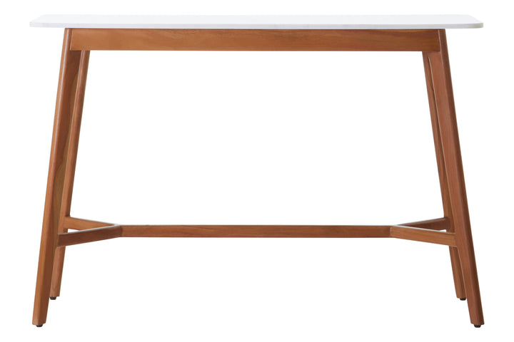 Myan White Marble Console Table