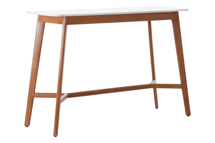 Myan White Marble Console Table