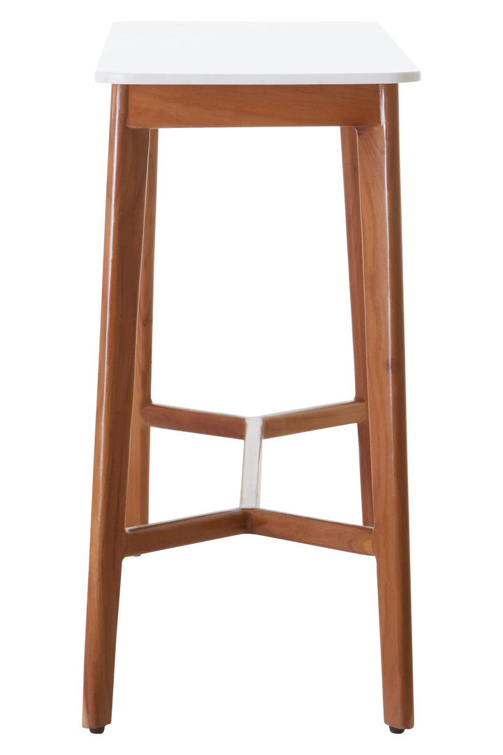 Myan White Marble Console Table