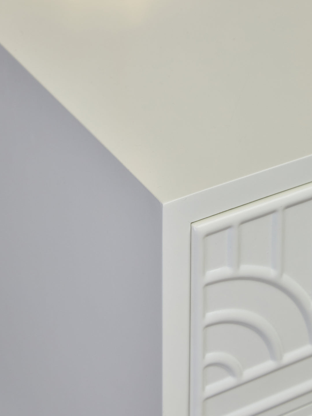 Danta Off-White 2-Drawer Side Table