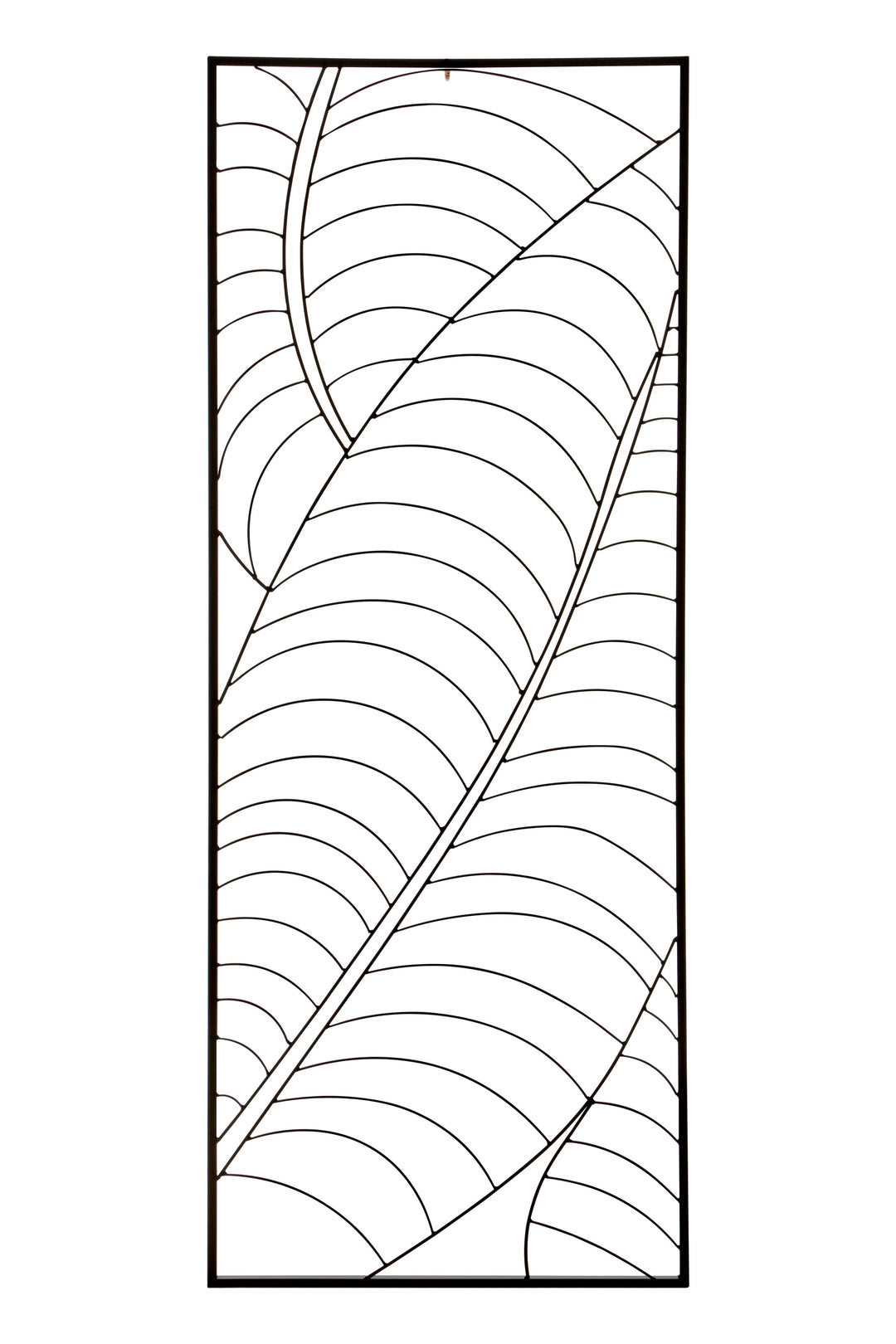 Trento Wall Art with Small Black Leaf Design