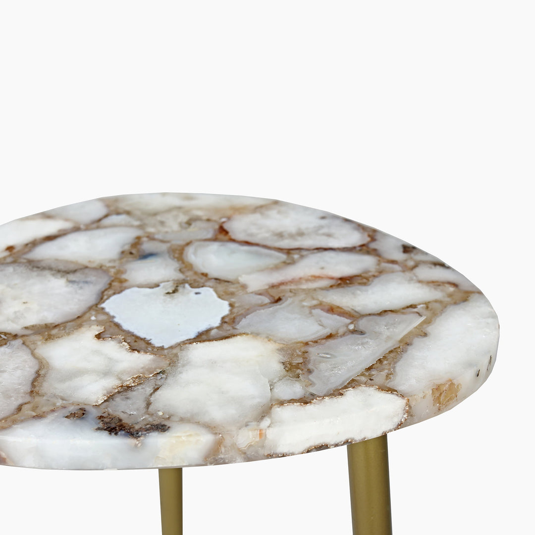 Amara Pearl Agate Accent Piece