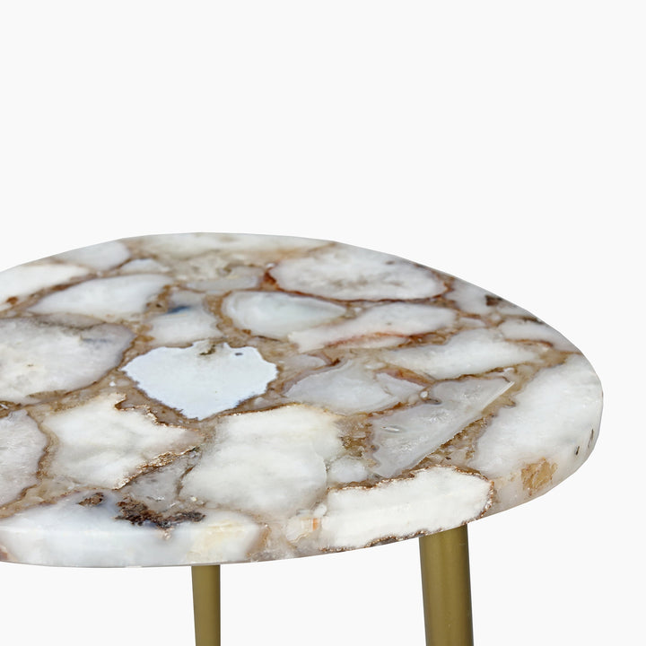 Amara Pearl Agate Accent Piece