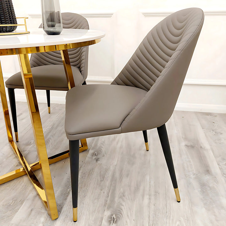 Alba Leather Dining Chair – Available in Sets of 2, 4, or 6