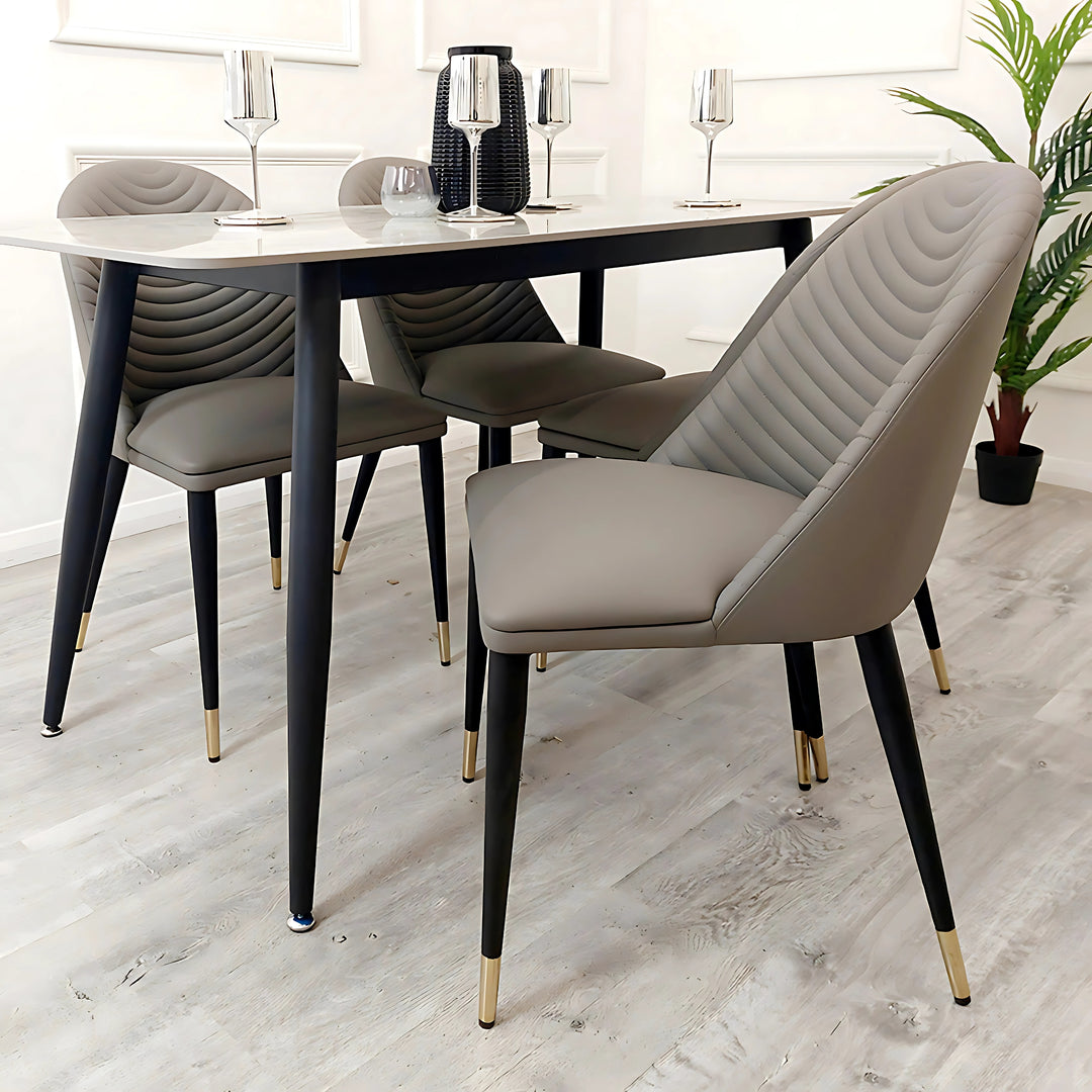 Alba Leather Dining Chair – Available in Sets of 2, 4, or 6