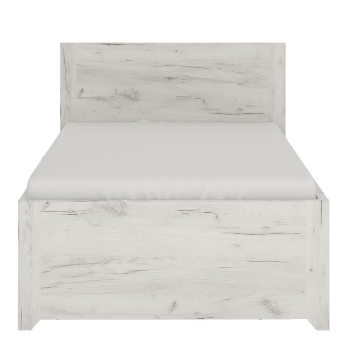Angel Single Bed Frame with Underbed Storage Drawer (3ft/90x190cm, Includes Slats)