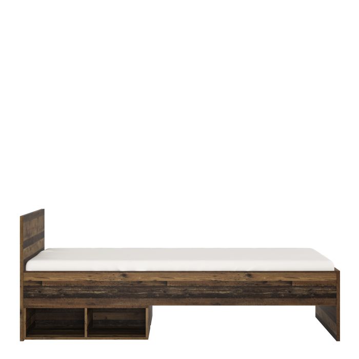 Brooklyn Single Bed Frame 3ft (90x190cm) in Walnut Finish