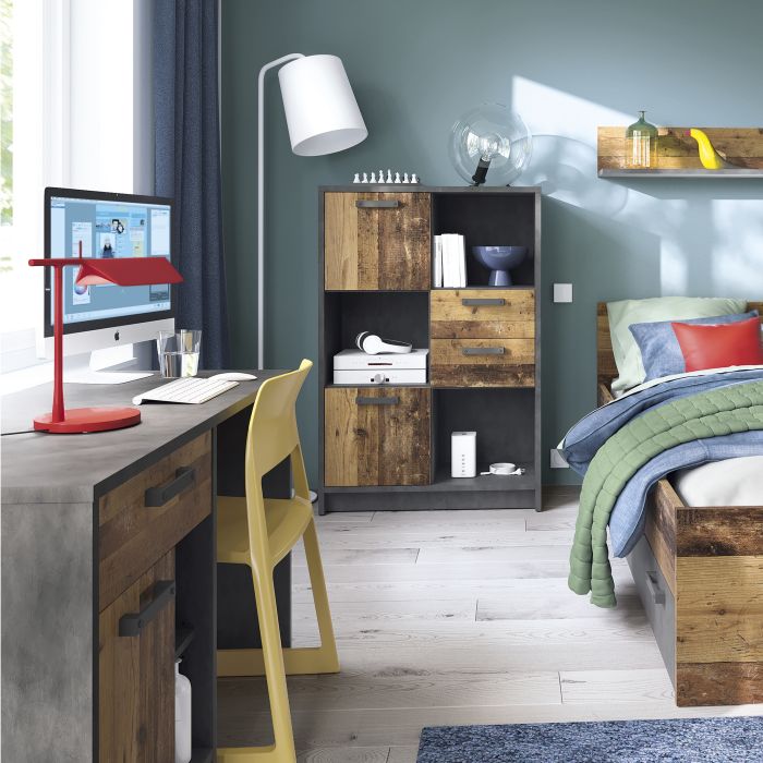 Brooklyn Single Bed Frame 3ft (90x190cm) in Walnut Finish