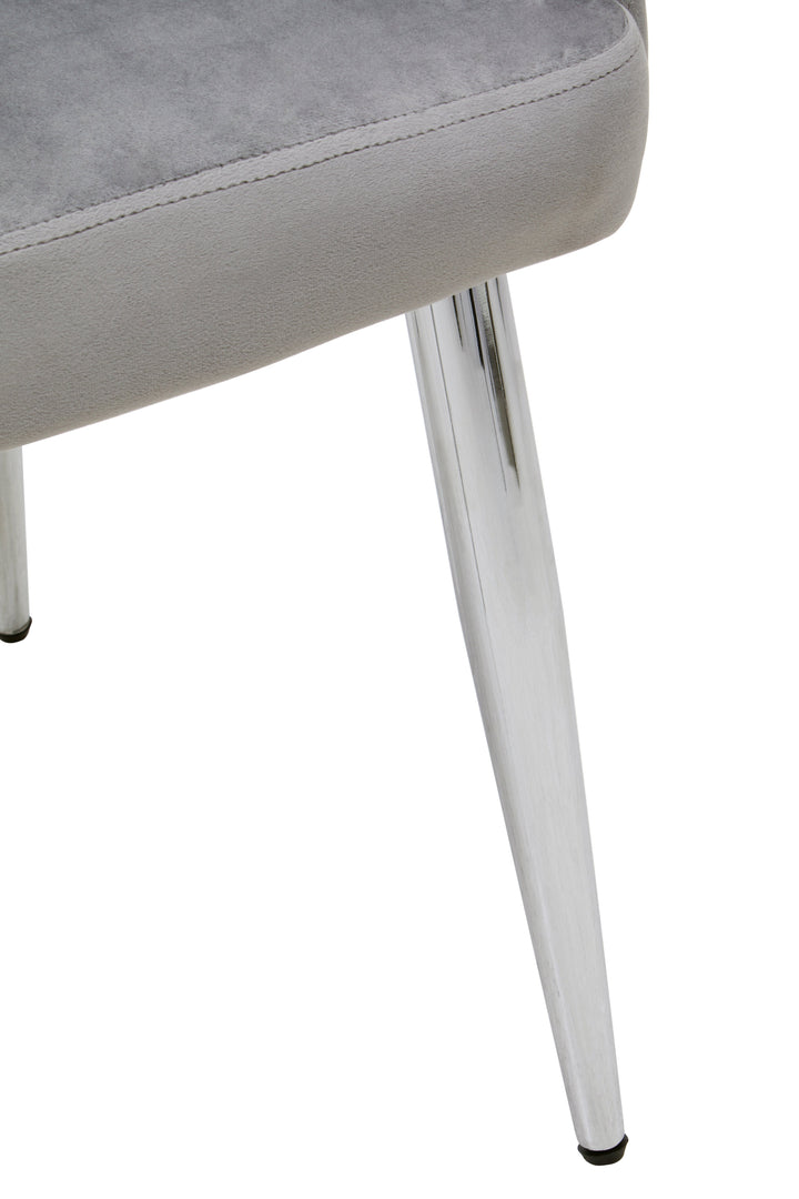 Tamzin Mink Velvet Dining Chair