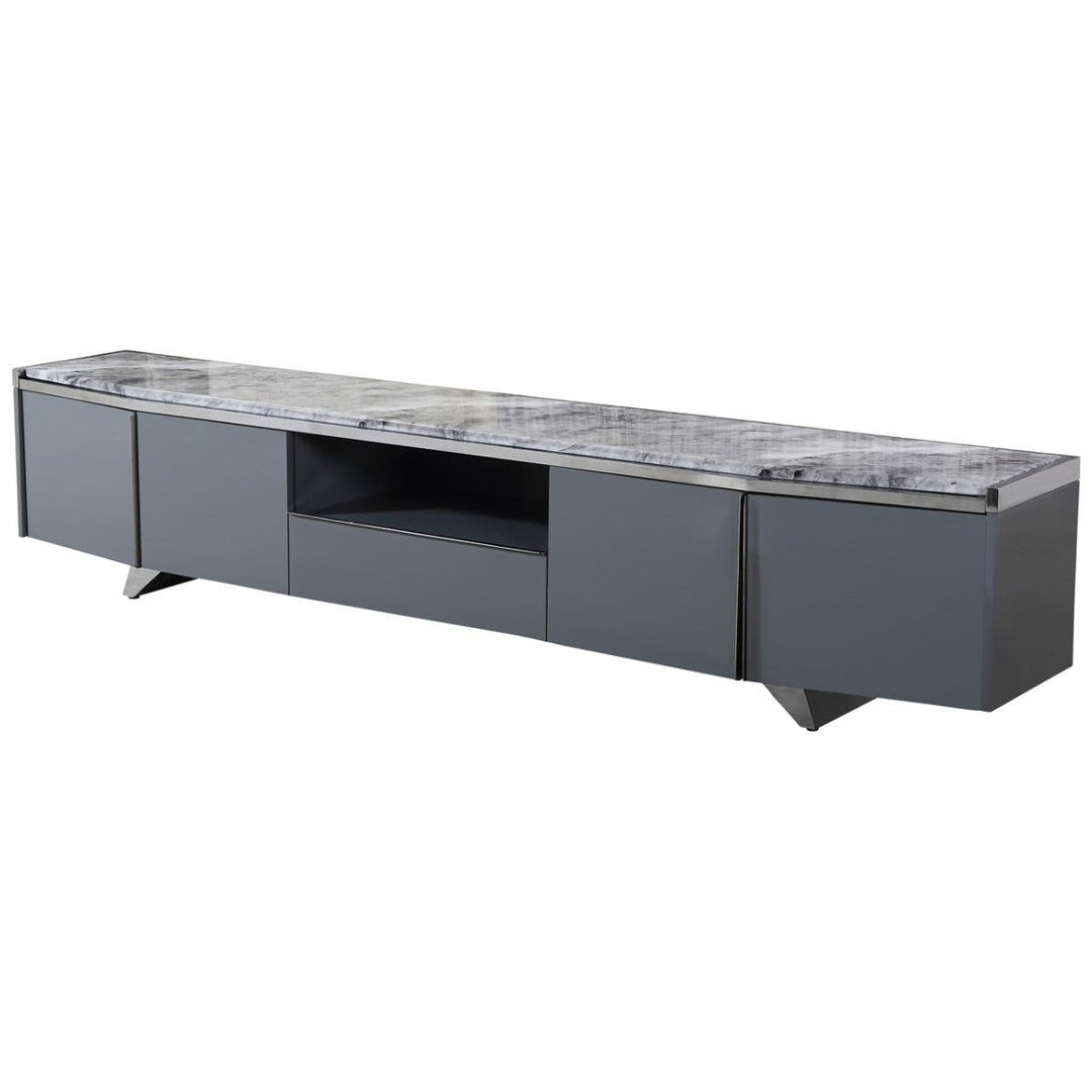 Saronno Grey Marble Media Unit