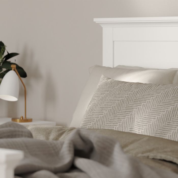 Paris Double Bed Frame 140 x 200cm in White Finish