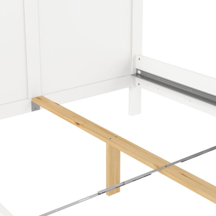 Paris Double Bed Frame 140 x 200cm in White Finish