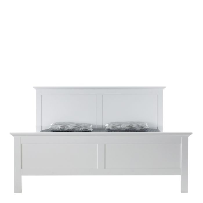 Paris Super King Bed Frame 180 x 200cm in White Finish
