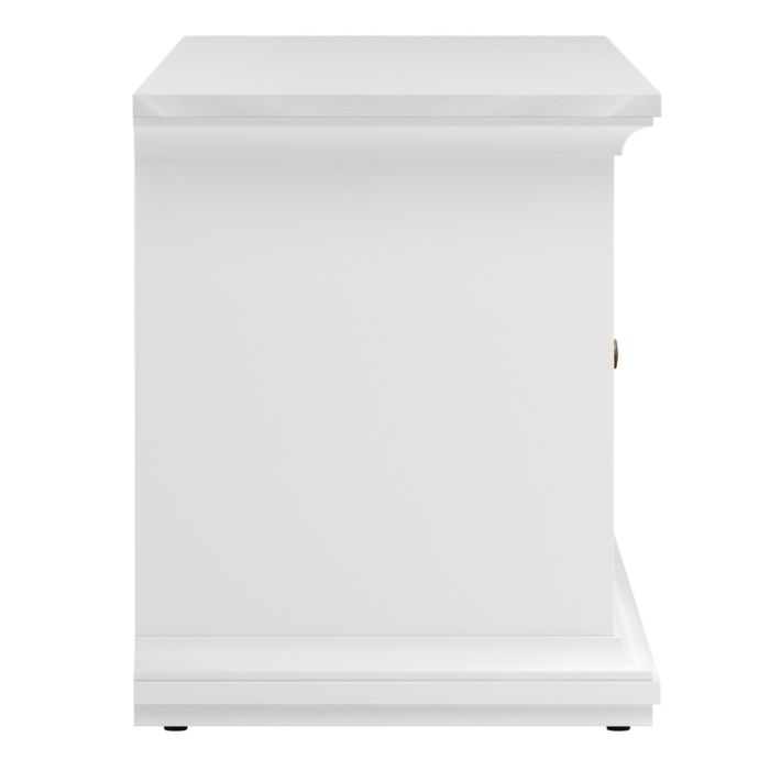 Paris TV Unit with 2 Framed Doors in White Finish