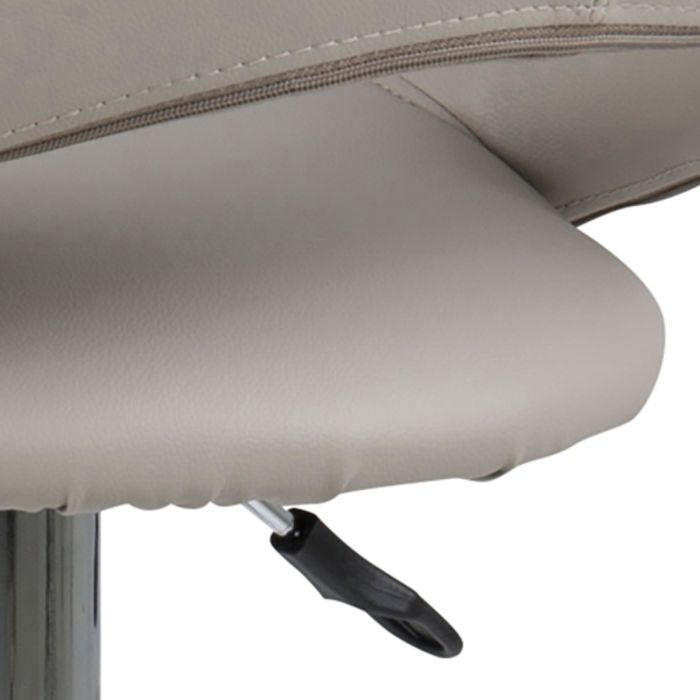 Light Grey Swivel Bar Stool with Open Back – Plump Collection