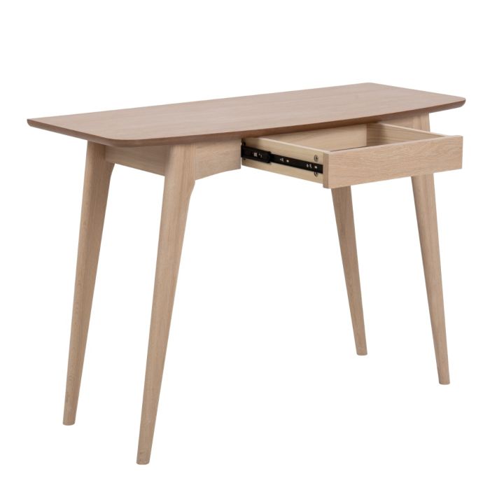 Woodstock 1 Drawer Desk in Oak – Compact Wooden Study & Home Office Table