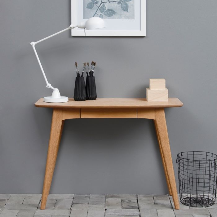 Woodstock Desk in Oak – Modern Wooden Home Office & Study Table