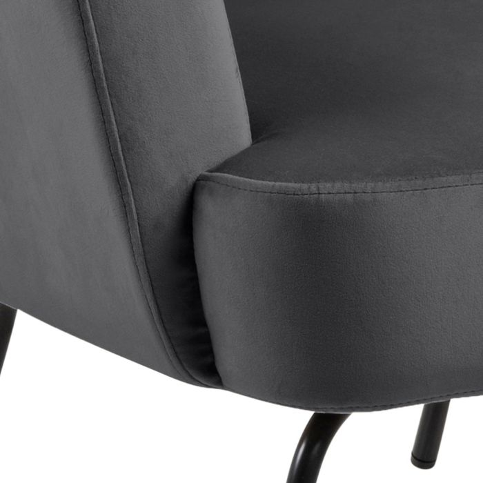 Lounge Chair in Dark Grey – Melissa Collection