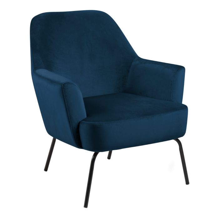 Lounge Chair in Navy Blue – Melissa Collection