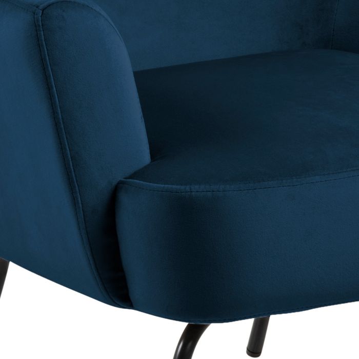 Lounge Chair in Navy Blue – Melissa Collection