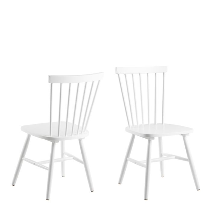 Riano Dining Chairs in White, Set of 2