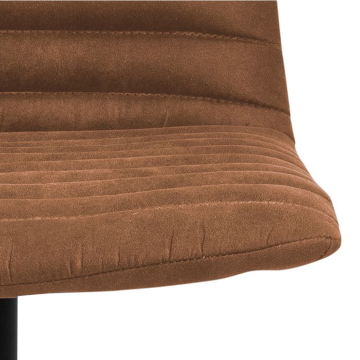 Brown Fabric Bar Stools – Set of 2 – Kimmy Collection