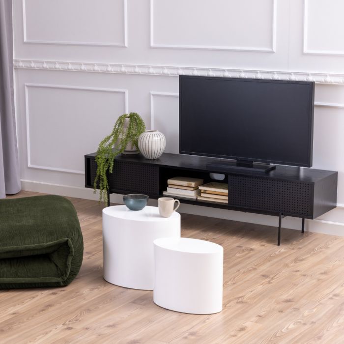 Angus TV Unit in Black Finish