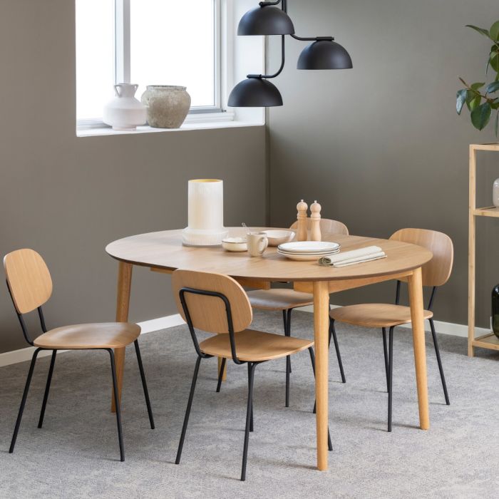 Amira Dining Chair in Oak, Set of 2