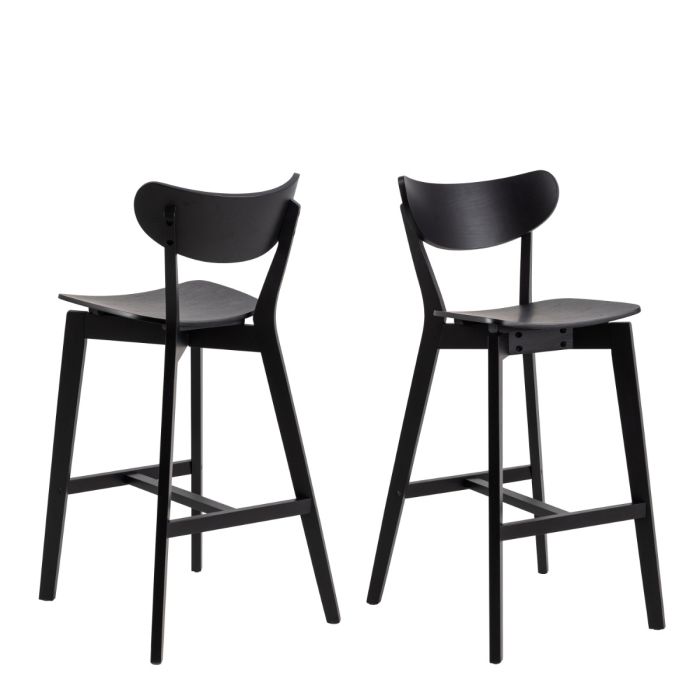 Bar Stools in Oak – Set of 2 – Roxby Collection