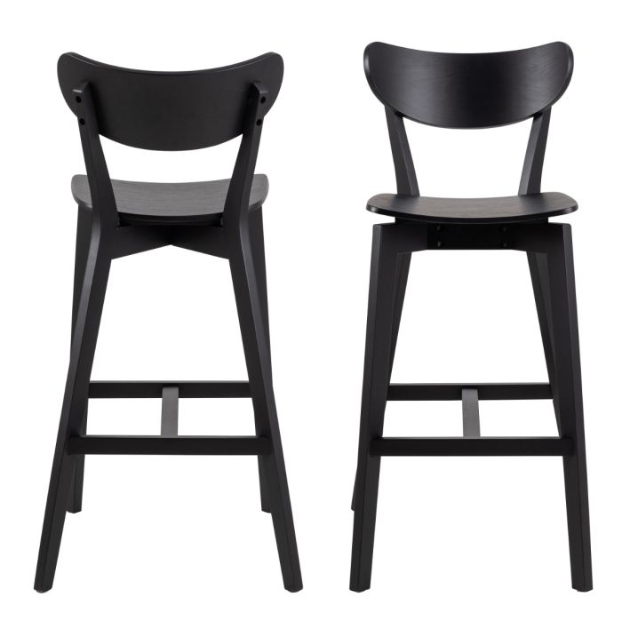 Bar Stools in Oak – Set of 2 – Roxby Collection