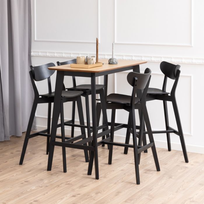 Bar Stools in Oak – Set of 2 – Roxby Collection