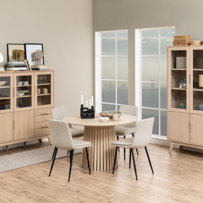 Becca Dining Chairs in Beige – Set of 4