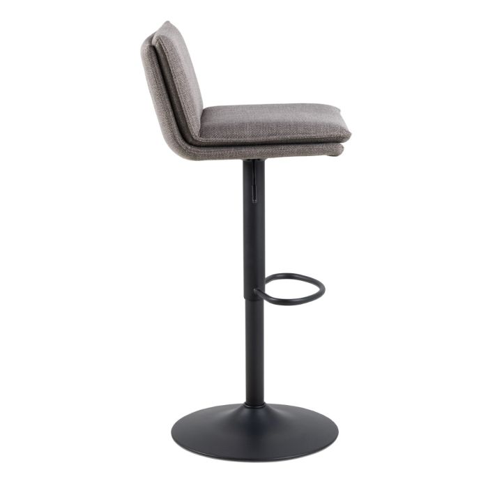 Light Grey-Brown Swivel Bar Stool – Height Adjustable – Flynn Collection