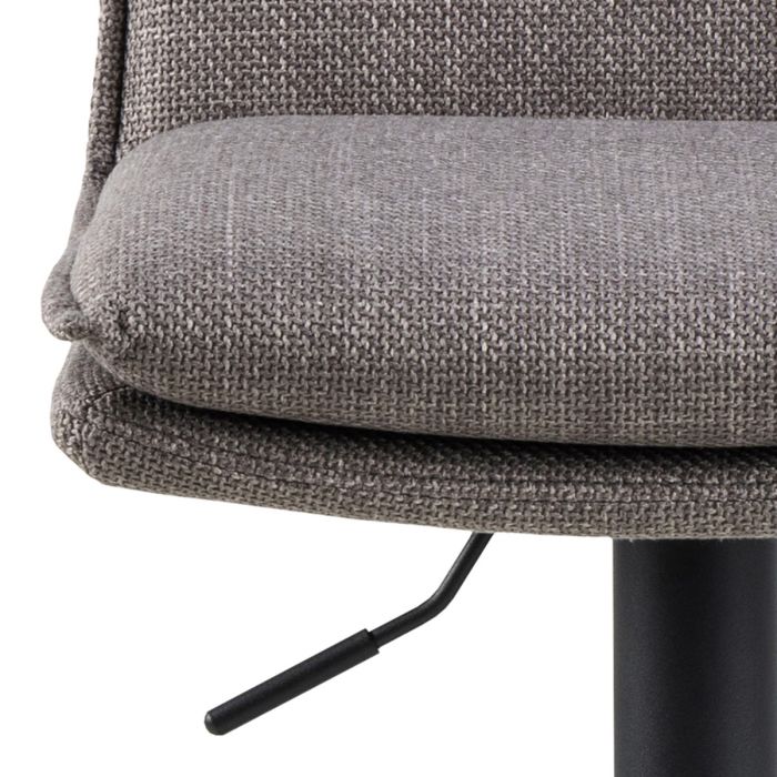 Light Grey-Brown Swivel Bar Stool – Height Adjustable – Flynn Collection