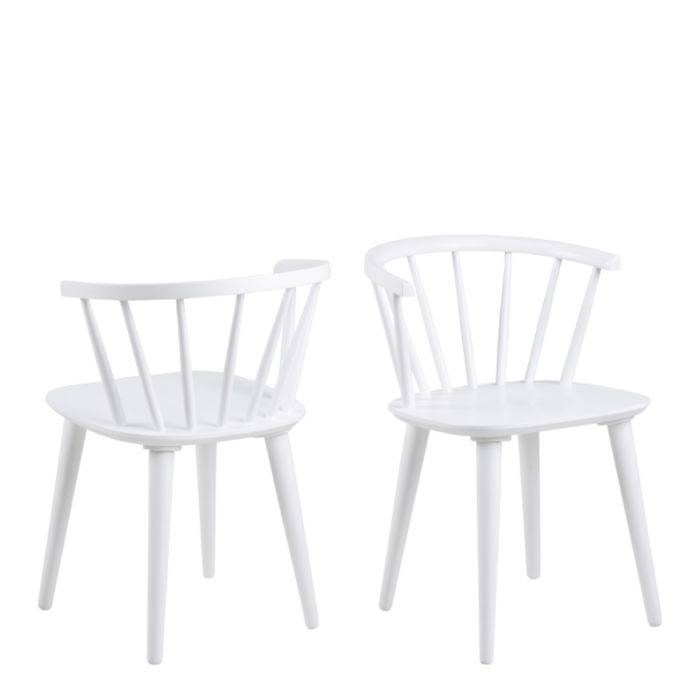 Ida Dining Chair in White Set of 2