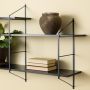 Belfast Wall Unit with 4 Shelves in Matte Black