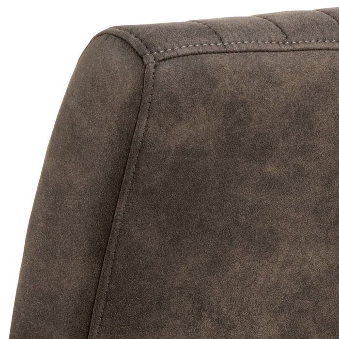 Adele Dining Chairs in Grey Fabric – Set of 2