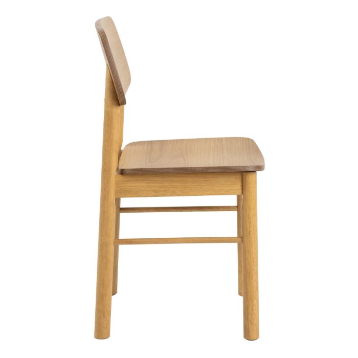 Barlow Dining Chair in Matt Oak, Set of 2