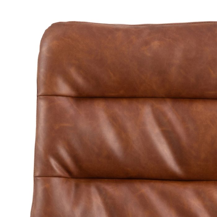 Dean Brandy PU Swivel Dining Chairs – Set of 2