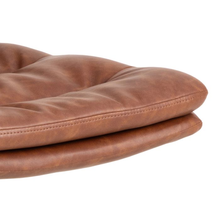 Dean Brandy PU Swivel Dining Chairs – Set of 2