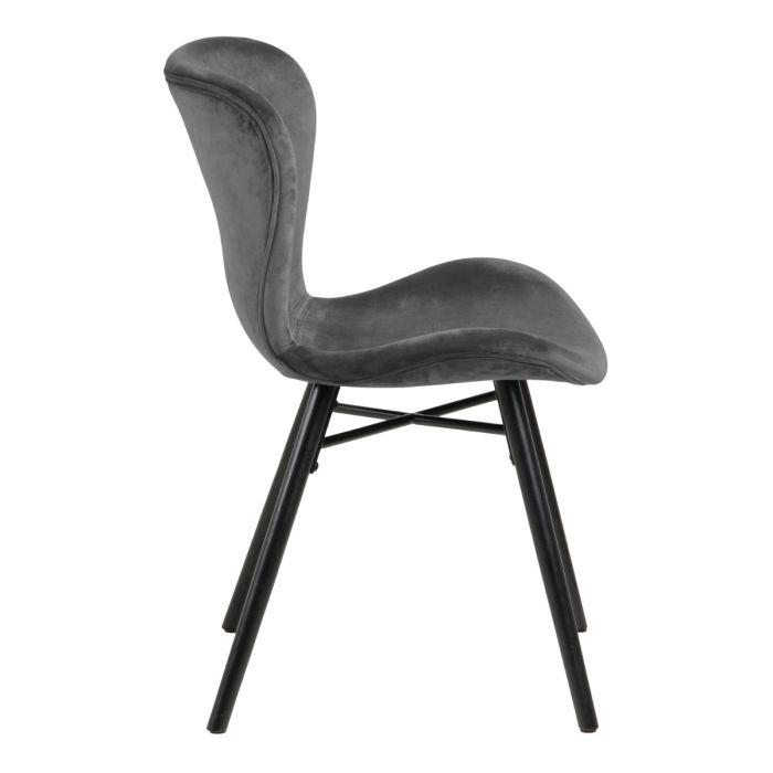 Batilda Dining Chair in Dark Grey, Set of 2