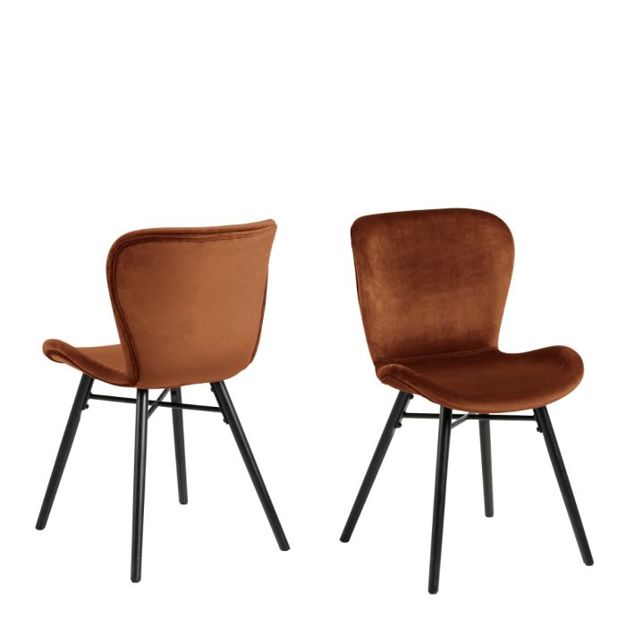 Batilda Dining Chair in Copper, Set of 2