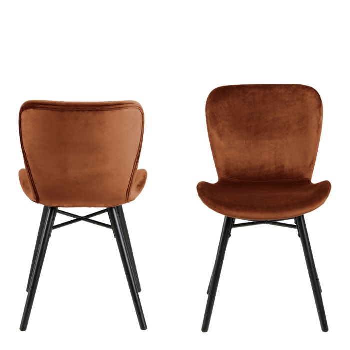 Batilda Dining Chair in Copper, Set of 2